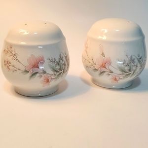 Large Vintage Noritake China Salt and Pepper Shakers